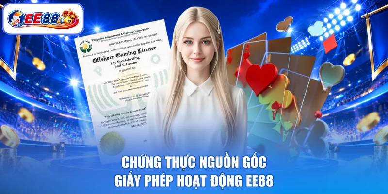 Chứng thực nguồn gốc giấy phép hoạt động EE88