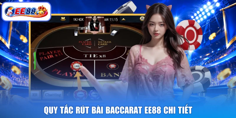 Quy tắc rút bài baccarat EE88 chi tiết